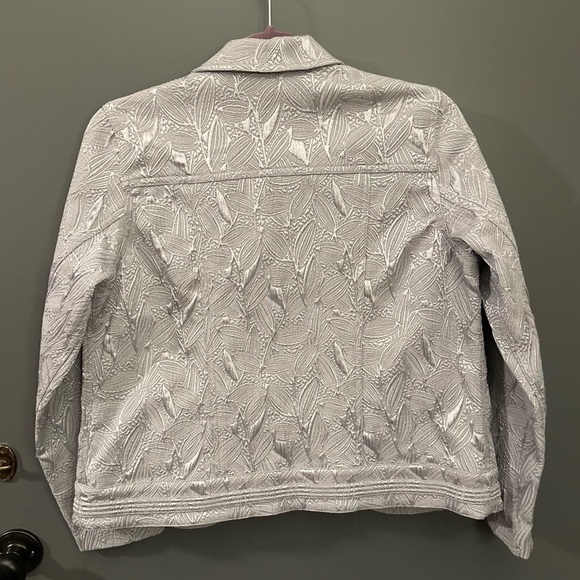 Laura Ashley Silver Blazer/Jacket - Petite Small - Picture 3 of 3